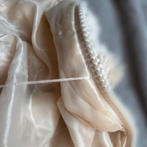 Ambiance Outerwear - Fluffy Faux Fur Hoodie Jacket - Cream/Light Tan - M - Picture 12 of 13